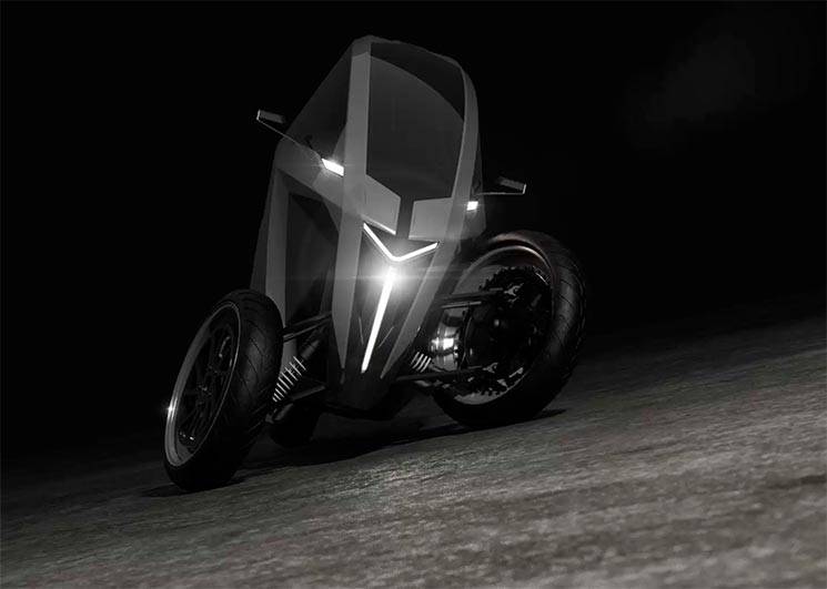AKO Trike: 100% elettrico, 268 CV ​​e va in piegha quasi come una moto
